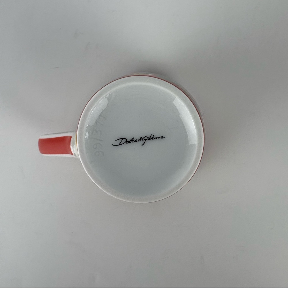Dolce Gabbana Casa Porcelain Carretto Mug Regina - Picture 7 of 8